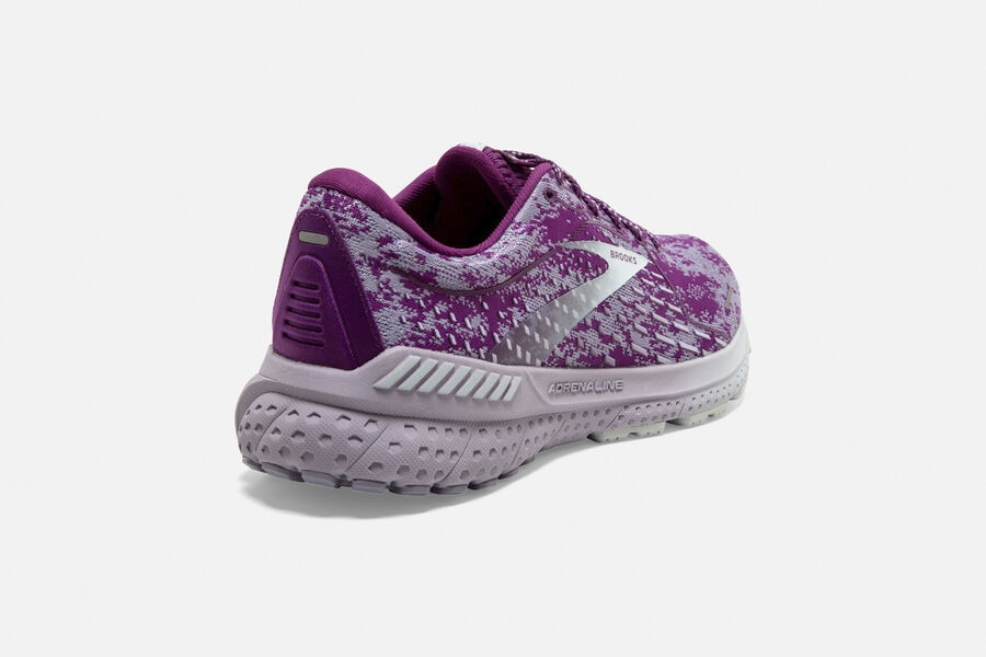 Brooks Adrenaline GTS 21 Road Running Shoes - Womens - Purple/Silver - YX9538417